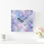 Dromerige Galaxy Ster Vierkante Wandklok (Huis)