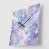 Dromerige Galaxy Ster Vierkante Wandklok (Hoek)