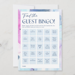 Dromerige gast Bingo Bruidsuitnodiging Match Game  Kaart
