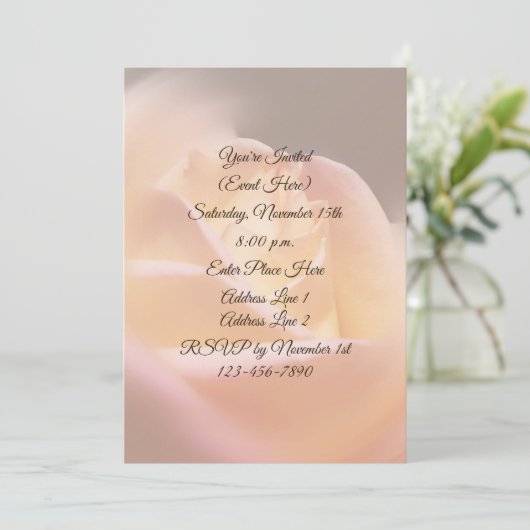 Dromerige Gele Roos Bloemenfeest Kaart (Staand voorkant)