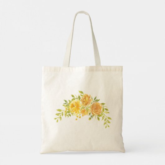 Dromerige gele roos tote bag (Achterkant)