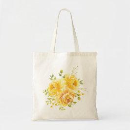 Dromerige gele roos tote bag