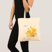  dromerige gele roos tote bag (Voorkant (product))
