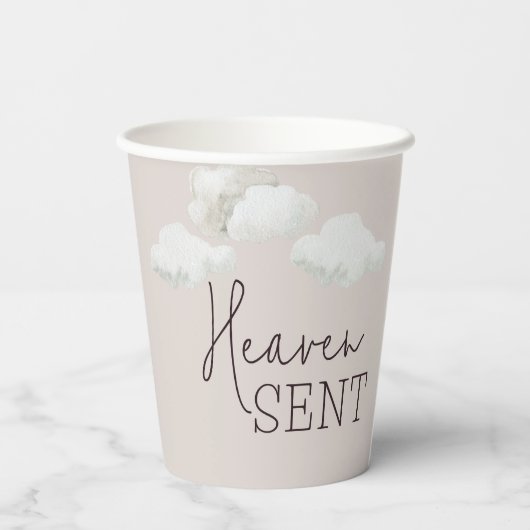 Dromerige genderneutrale hemel stuurde genderonthu papieren bekers (Achterkant)