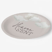 Dromerige genderneutrale hemel stuurde genderonthu papieren bordje (Gekanteld)