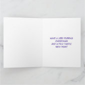 Dromerige Ginger Kitten in Santa Hat Waterverf Kaart (Binnen)