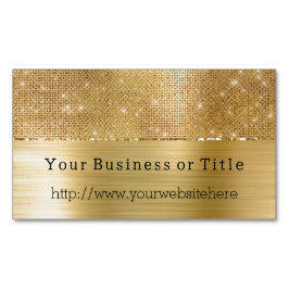 Dromerige Glitzy Gold Sparkle Magnetisch Visitekaartje