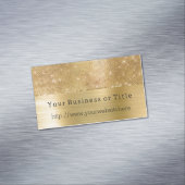Dromerige Glitzy Gold Sparkle Magnetisch Visitekaartje (Voorbeeld)