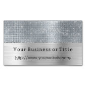 Dromerige Glitzy Silver Sparkle Magnetisch Visitekaartje (Voorkant)