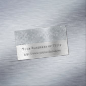 Dromerige Glitzy Silver Sparkle Magnetisch Visitekaartje (Voorbeeld)