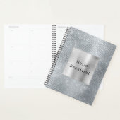 Dromerige Glitzy Silver Sparkle Planner (Display)