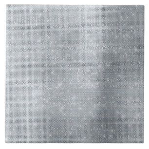 Dromerige Glitzy Silver Sparkle Tegeltje