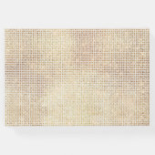 Dromerige Glitzy Witte Glam Sparkle Bruiloft Gastenboek (Achterkant)