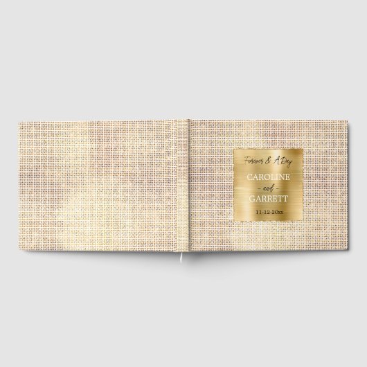 Dromerige Glitzy Witte Glam Sparkle Bruiloft Gastenboek (Volledig)