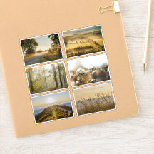 Dromerige Gouden Natuur Fotografie Sticker Sheet