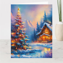 Dromerige grillige berg kersthut kaart