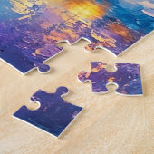 Dromerige grillige berg kersthut legpuzzel (Zijkant)