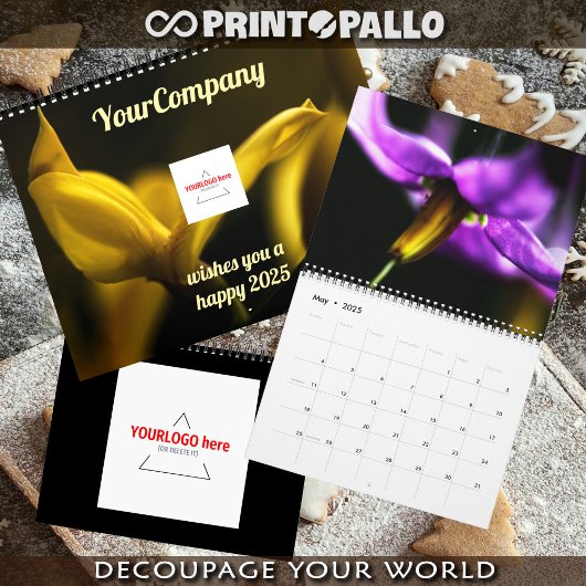 Dromerige grillige bloemen 2025 aangepaste kalende kalender