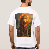 "Dromerige grillige leeuw T-shirt ontwerp" (Achterkant)