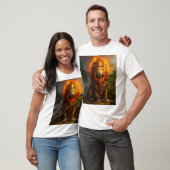"Dromerige grillige leeuw T-shirt ontwerp" (Unisex)
