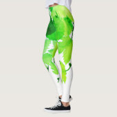 Dromerige Groene Wijnstok Bladeren Leggings (Links)