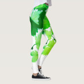 Dromerige Groene Wijnstok Bladeren Leggings (Rechts)