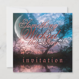 Dromerige Halloween Gotische Bruiloft Kaart