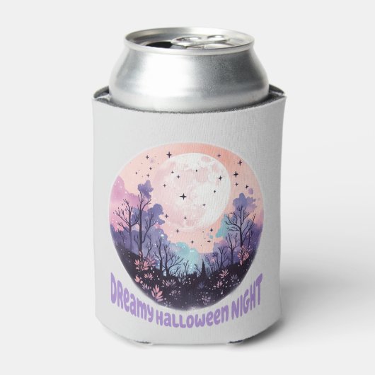 Dromerige Halloween nacht Blikjeskoeler (Blikje Voorkant)