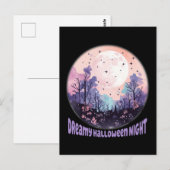 Dromerige Halloween nacht Briefkaart (Voorkant / Achterkant)