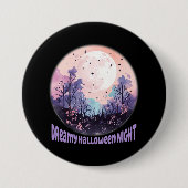 Dromerige Halloween nacht Ronde Button 7,6 Cm (Voorkant)