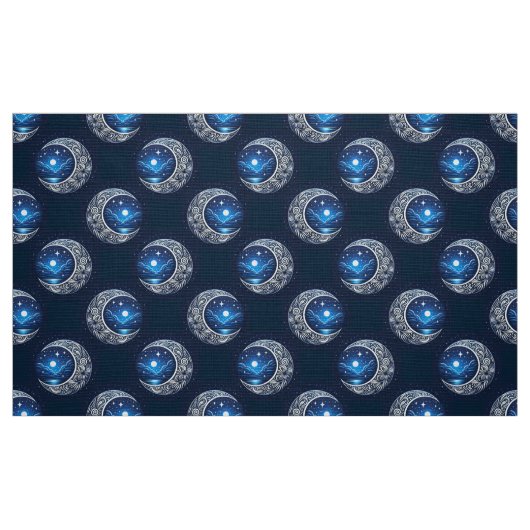 Dromerige halve maan stof (Fat Quarter)