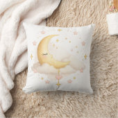 Dromerige Halve Maan & Wolken Worp Kussen | Cozy (Deken)