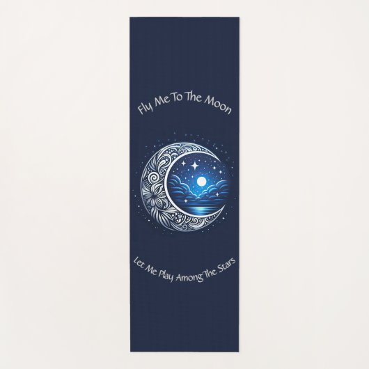 Dromerige halve maan yogamat (Voorkant)