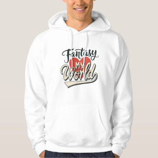 Dromerige hart en fantasie typografie ontwerp hoodie