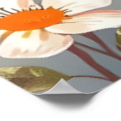 Dromerige harten en bloemen Baby shower Welkom Poster (Hoek)