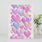 Dromerige harten kaart (Staand voorkant)