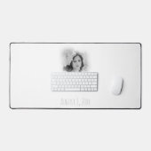 Dromerige Hazy Zwart-wit bruiloft Pic en Datum Bureaumat (Keyboard & Muis)