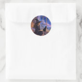 Dromerige Heks bij het Maanverlichte Raam Sticker (Tas)