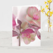 Dromerige Hellebores Papieren Placemat Kaart (Gele Bloem)