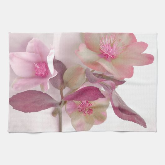 Dromerige Hellebores Papieren Placemat Theedoek (Horizontaal)