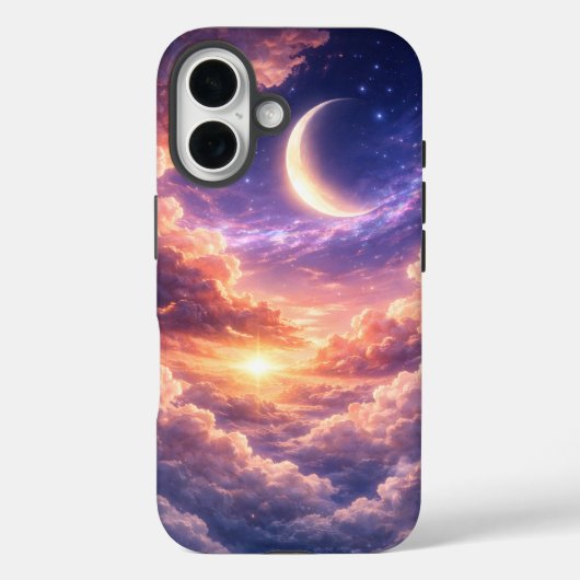 Dromerige Hemel met Maan en Wolken Case-Mate iPhone Case (Achterkant)