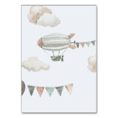 Dromerige hemel stuurde Blue Boy Baby shower Kaart (Achterkant)