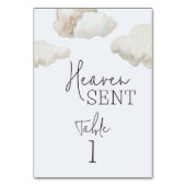 Dromerige hemel stuurde Blue Boy Baby shower Kaart (Voorkant)