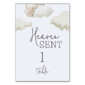 Dromerige hemel stuurde Blue Boy Baby shower Kaart (Voorkant)