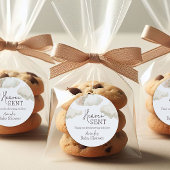 Dromerige hemel stuurde Blue Boy Baby shower Ronde Sticker