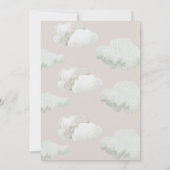Dromerige hemel stuurde genderneutraal Baby shower Kaart (Achterkant)