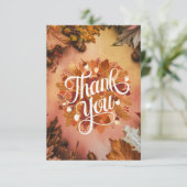Dromerige  herfst Herfst Bedankkaart (Staand voorkant)