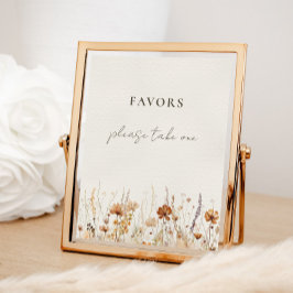 Dromerige herfst Wildflower Favorieten teken Poster