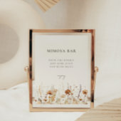 Dromerige herfst Wildflower Mimosa Bar teken Poster