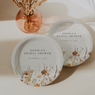 Dromerige herfst Wildflower Papieren Bordje